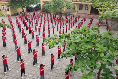 HỌC SINH TRƯỜNG TIỂU HỌC TRỊNH XÁ ĐỒNG DIỄN VÕ NHẠC VOVINAM